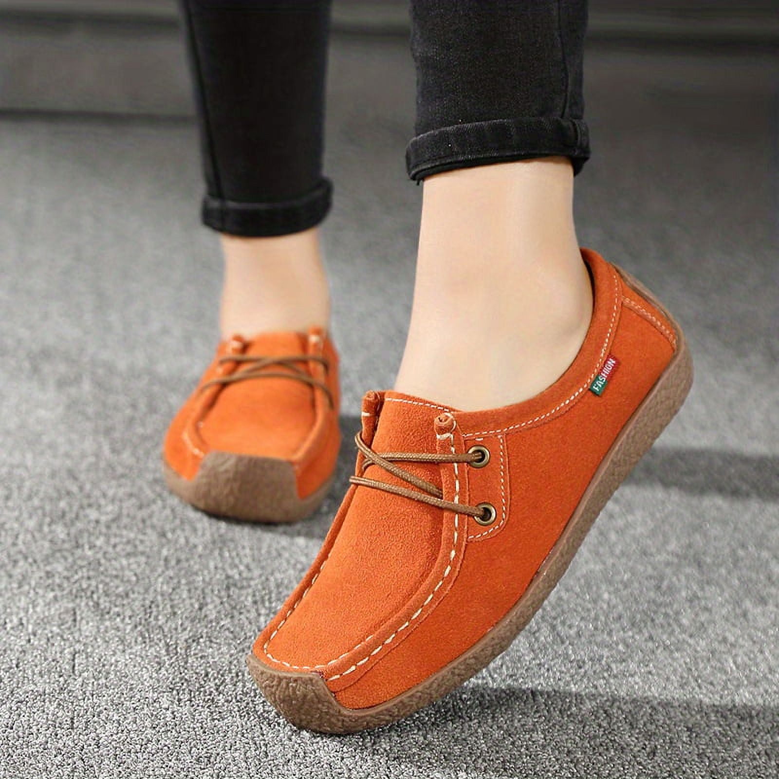 Women's Classic Platform Loafers for Comfortable Walking Stylish Slip