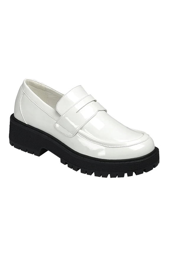 Women’s Classic Polished Lug Sole Loafers