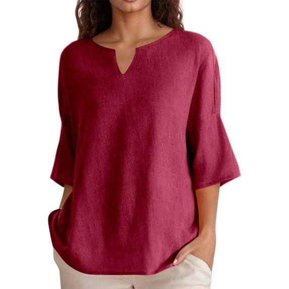 Women's Classic Short Sleeve Crewneck Loose Printed T-Shirt - Multiple Colors/Patterns, Comfortable, for All Seasons, Sizes