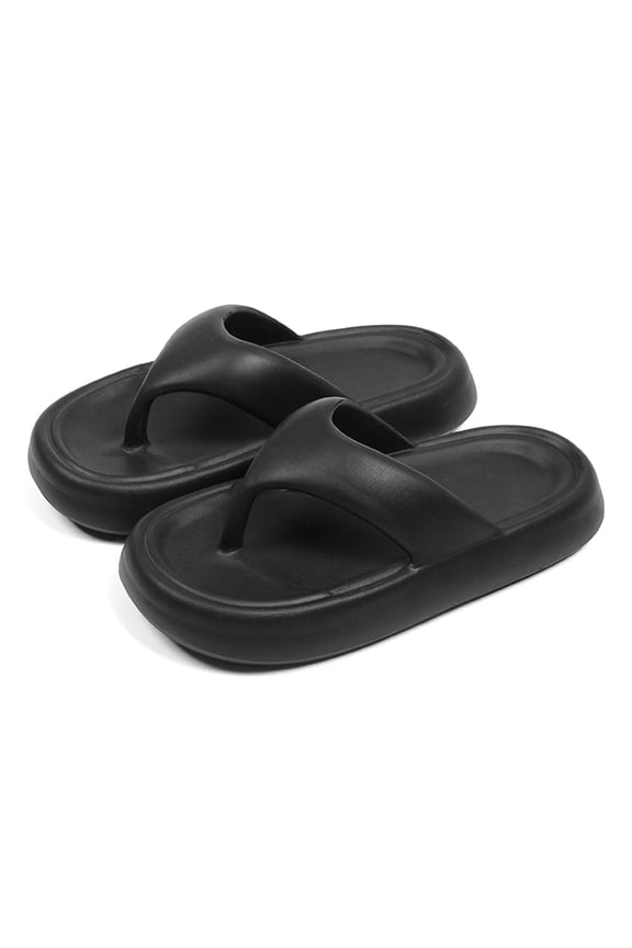 Women's Classy Flip-Flops with Poop Feeling, Female Internet Celebrity Eva Summer Outer Slippers for Couples, Thick-Soled Non-Slip Couples, Soft-Soled Flip-Flops for the Beach