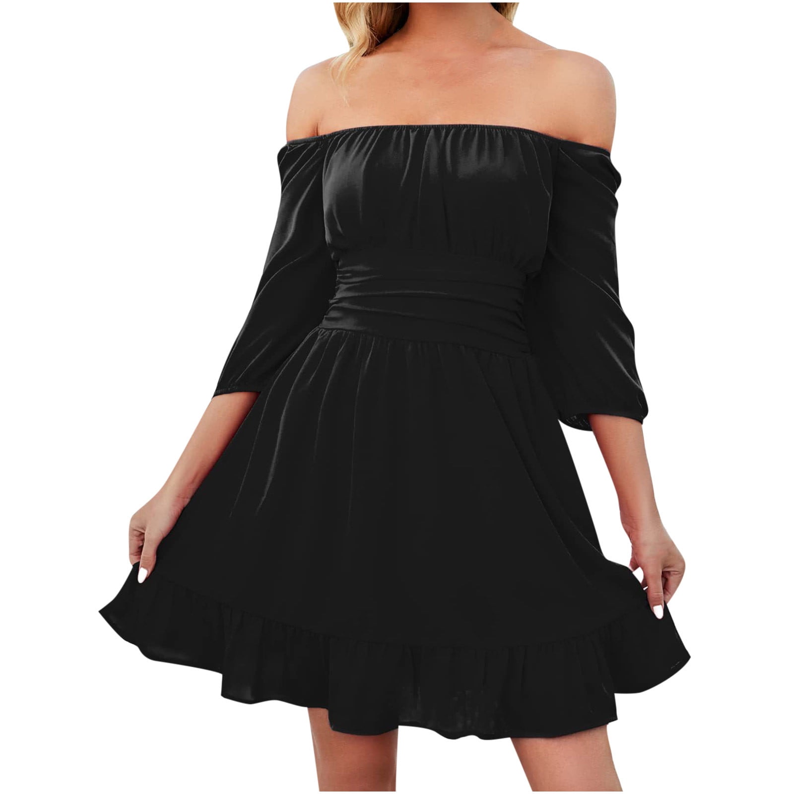 skater dress over 40 Plus Size - Collared Mini Skater Dress