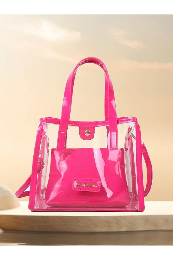 Women's Clear PVC Shoulder Bag – Transparent Fashion Crossbody Purse for Travel & Everyday Use 50409242