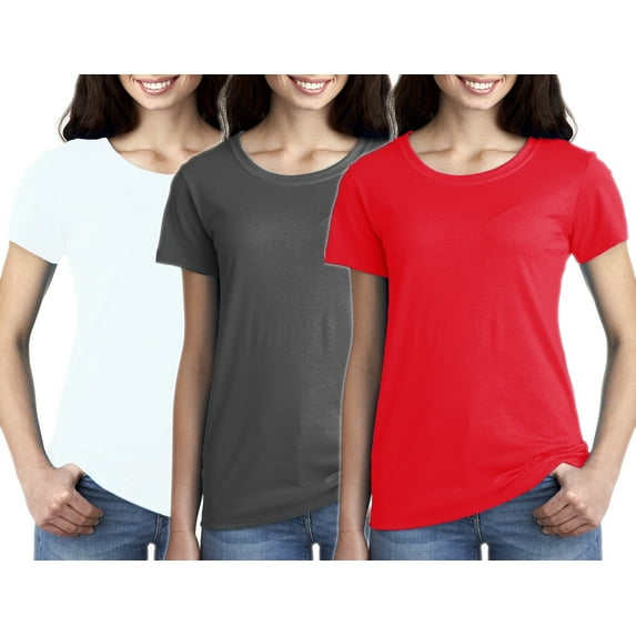Women's Clementine Ideal Crew-Neck T-Shirts (Pack of 3)