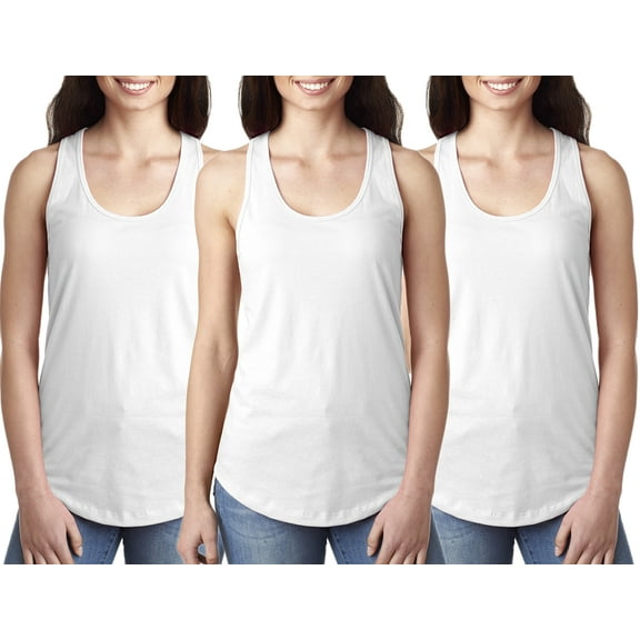 Women's Clementine Ideal Racerback Tank Top (Pack of 3)