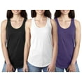 thumbnail image 1 of Women's Clementine Ideal Racerback Tank Top (Pack of 3), 1 of 4