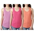 thumbnail image 1 of Women's Clementine Ideal Racerback Tank Top (Pack of 3), 1 of 5