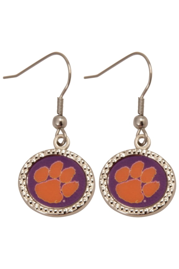 Women's Clemson Tigers WinCraft Round Dangle Earrings
