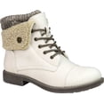 thumbnail image 1 of Women's Cliffs by White Mountain Duena Lace Up Boot Winter White Burnished Textile 6 M, 1 of 6