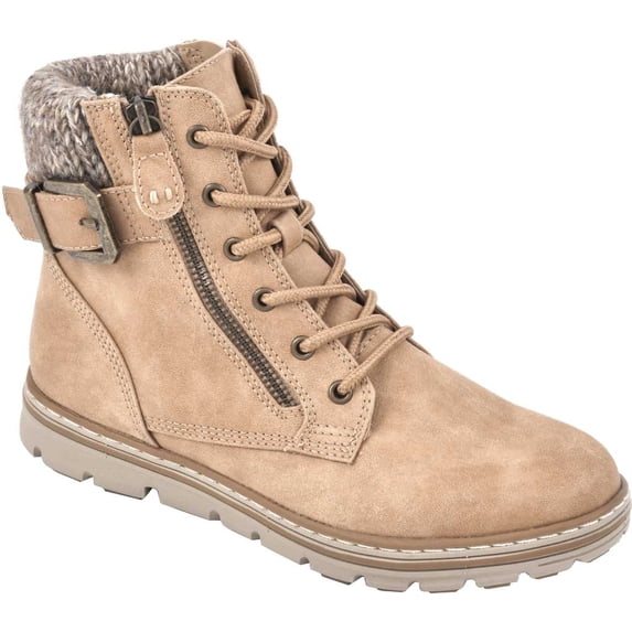 Women's Cliffs by White Mountain Kelsie Side Zip Boot Wheat Textile/Fabric 9 M