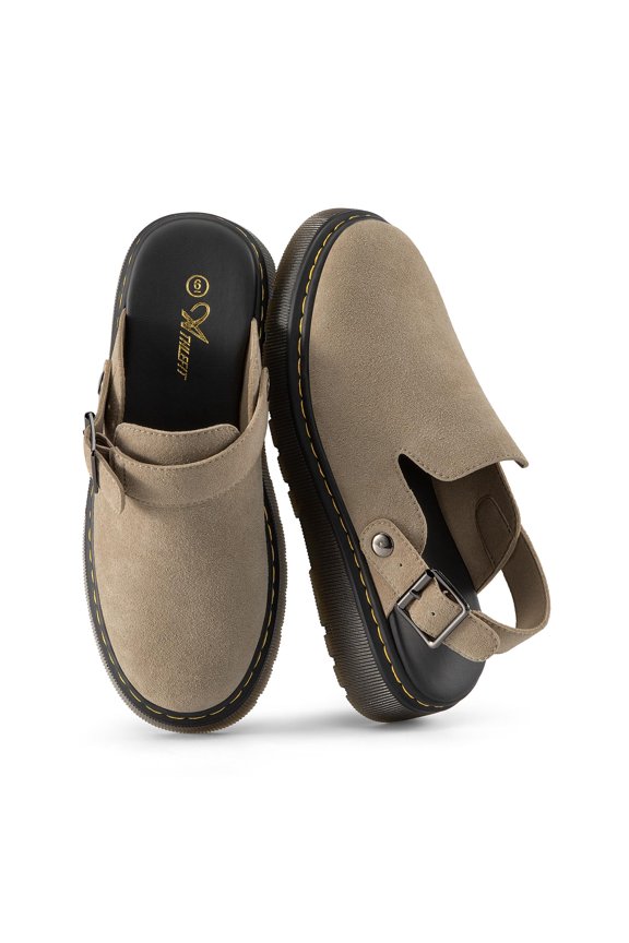 Women’s Clogs Shoes with Adjustable Back Strap Comfortable Cushioned Footbed Slip On Platform Slingback Mules