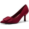 thumbnail image 1 of Women's Closed Pointed Toe Pumps Stiletto High Heels Wedding Party Dress Shoes, 1 of 4