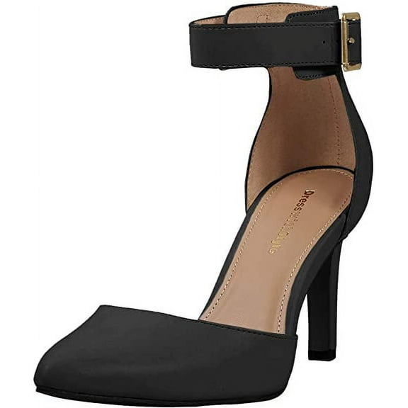 Women's Closed Toe High Heel Dress Pumps (5.5, Black)