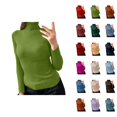 thumbnail image 1 of Women's Clothing Casual Oversized Pullover Knit Sweaters Cozy Winter Outfit Turtleneck Pullover Sweater Classic Knit Top Versatile Fall Soft Comfortable Casual Style, 1 of 5