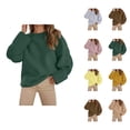 thumbnail image 1 of Women's Clothing Casual Pullover Knit Sweaters Minimalist Spring Summer Wear Oversized Sweater Winter Top Soft Comfortable Loose Fit Round Neck Long Sleeve Streetwear Tunic, 1 of 5