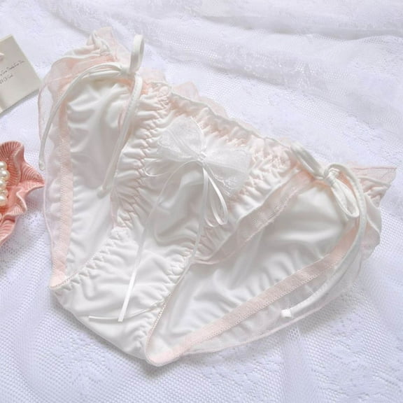 Women's Clothing Clearance Sale Soft Womens Underwear Sexy Panties for Women Women Breathable Underwear(White)