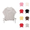 thumbnail image 1 of Women's Clothing Long Sleeve Cable Knit Pullover Sweaters Casual Fall Look Cozy Sweater With Decorative Side Panels For Wear Open Design And Round Neckline All Seasons Pair Jeans, 1 of 3