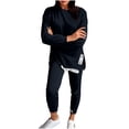 thumbnail image 1 of Women's Clothing Sets Sevevn Women's 2-Piece Loungewear Sweatshirt Tight-Fitting Sweatpants Sweatsuit Set Casual Outfit, 1 of 6