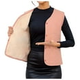 thumbnail image 1 of Women's Clothing Women's 2024 Winter Plus Velvet Thickened Warm Vest Sleeveless Duster plus Size Fashion for Women Trench Coat for Women down Vest Womens Mens Quilted with Pockets Long Dres Orange XXL, 1 of 4