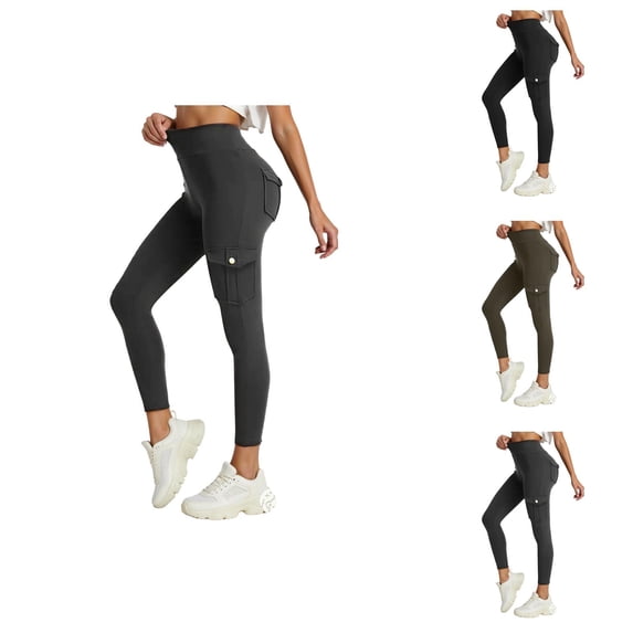 Women's Clothing Women's Leggings High Waisted Workout with Pockets Stretchy Fitness Running Yoga Pants for Gym Wear