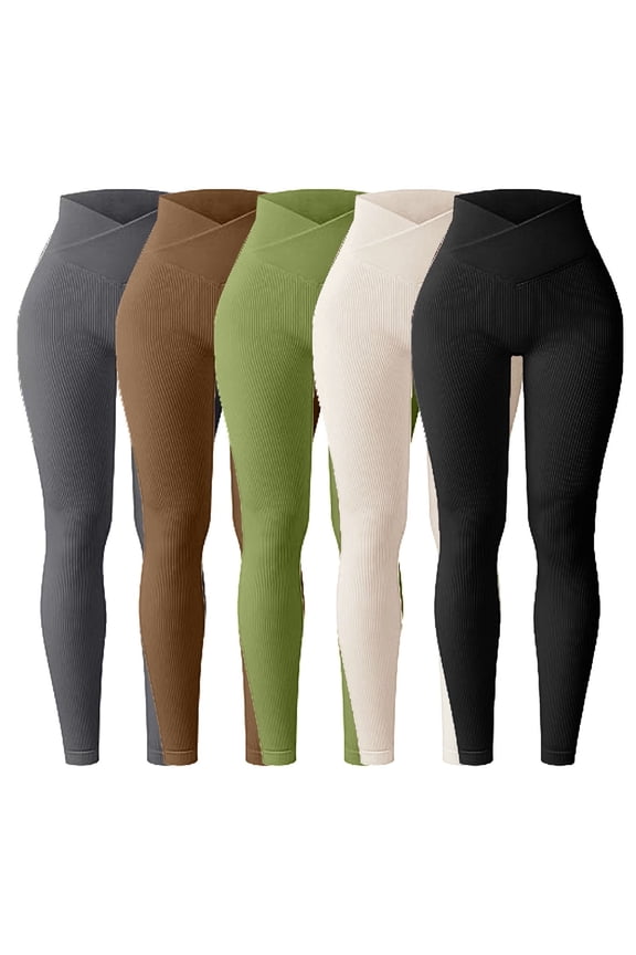 Women's Cloud Feel Flared Pants Solid Color High Waist Yoga Trousers