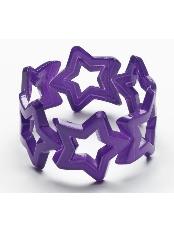 NEON STAR BANGLE-PURPLE