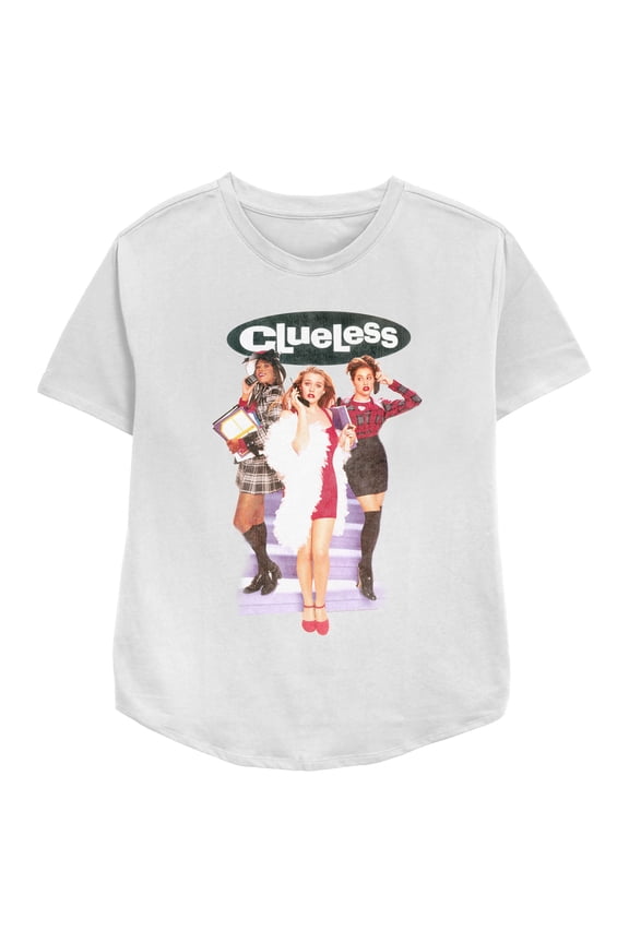 Women's Clueless Classic Poster Graphic Tee White Large