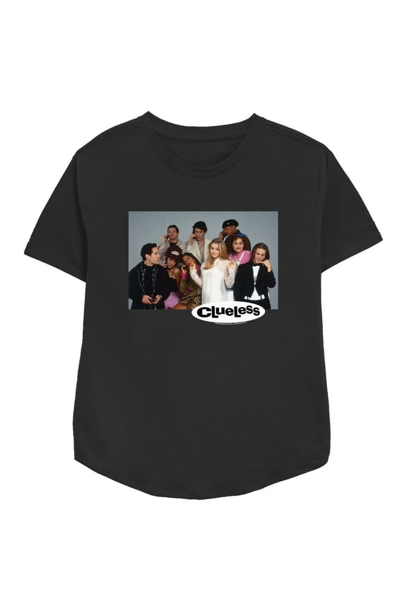 Women's Clueless Group Logo Graphic Tee Black Medium