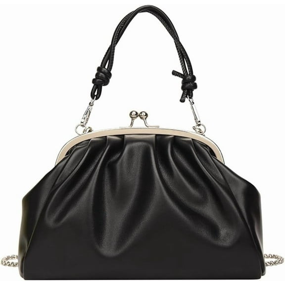 Women's Clutch Bag PU Handbag with Shoulder Strap Formal Wedding Clutch Handbag Underarm Wallet