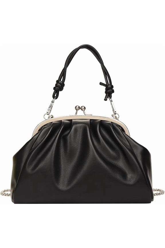 Women's Clutch Bag PU Handbag with Shoulder Strap Formal Wedding Clutch Handbag Underarm Wallet