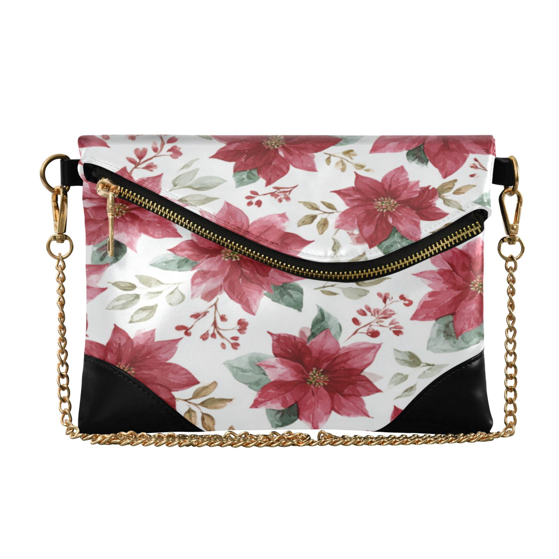 Leather Poinsettia Purse Decoration