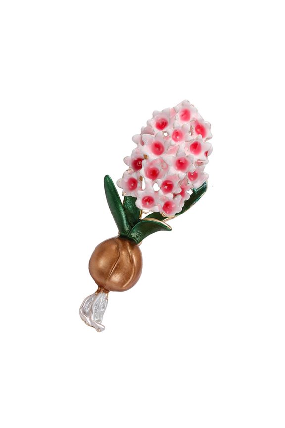 Women's Coat Accessories Brooch Plant Floral Pink Lavender Badge Accessory