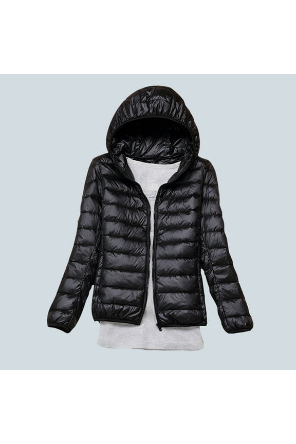 Women's Coats Down Jacket Hooded Short Korean Style Extra Large Size Plus White Down Warm Jacket Dress Jackets for Women Winter Clothing for Women,Womens Coats 2XL