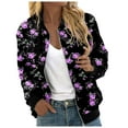thumbnail image 1 of Women's Coats, Jackets & Vests Floral Print Cardigan Casual Tops, 1 of 5