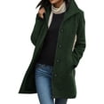 thumbnail image 1 of Women's Coats Jackets for Women Ladies Thick Woolen Coat Mid Length Quality Overcoat For Autumn And Winter, 1 of 8