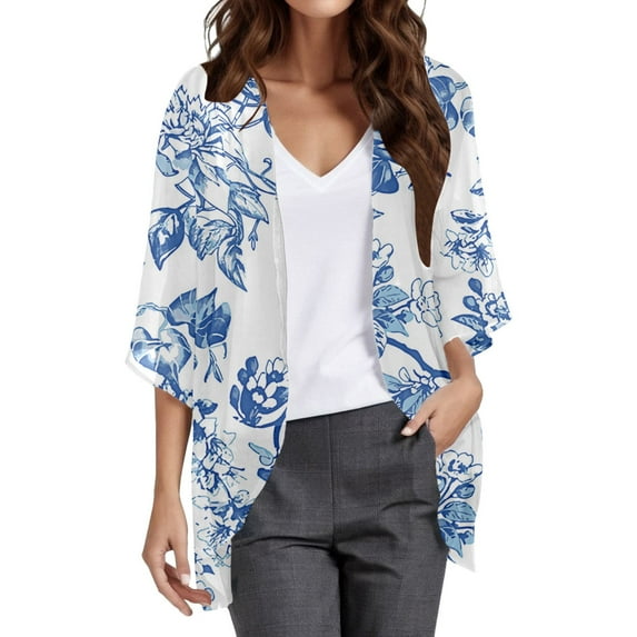 Women's Coats Lightweight Puff Sleeve Chiffon Cardigan Fall Fashion Outfits