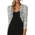 thumbnail image 1 of Women's Coats Lightweight Short Vest Cardigan Lace Fashion Tops, 1 of 5