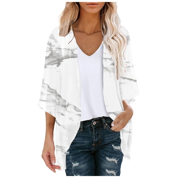 Women's Coats Lightweight Solid Puff Sleeve Cardigan Fashion Tops