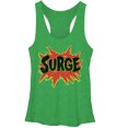 thumbnail image 1 of Women's Coca Cola Surge Logo  Racerback Tank Top Envy Green Medium, 1 of 3