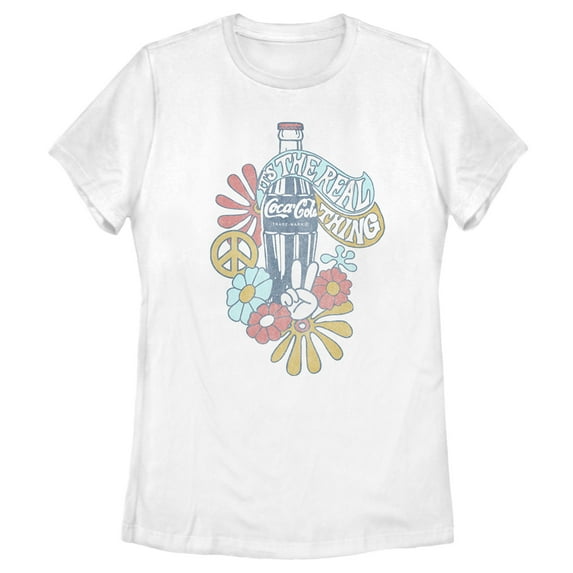 Women's Coca Cola Unity It's the Real Thing Graphic Tee White 2X Large