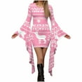 thumbnail image 1 of Women's Cocktail Dresses Christmas Bodycon Dress Plaid Long Sleeve Dresses Elegant Cocktail Dress Party Dress, 1 of 5