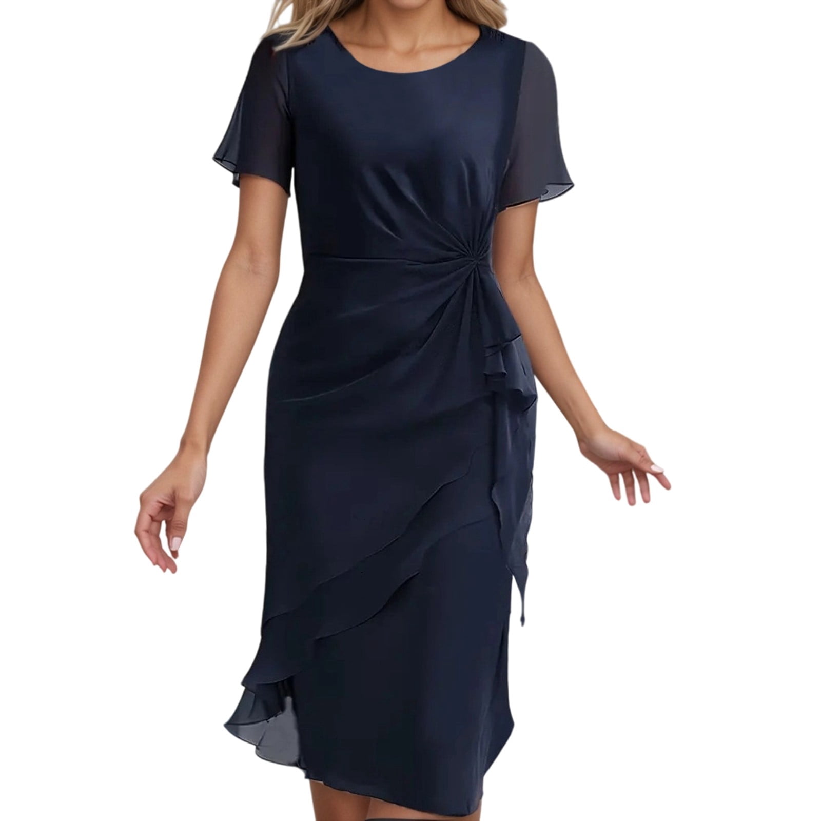 Women's Cocktail Dresses Elegant Round Neck Party Gown Wedding Holiday Date  Night Spring Summer Casual formal Occasion Dress
