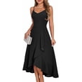 thumbnail image 1 of Women's Cocktail Party Dress, Formal Wedding Guest High Low Dress, Fit Flare Holiday Prom Dress, 1 of 10