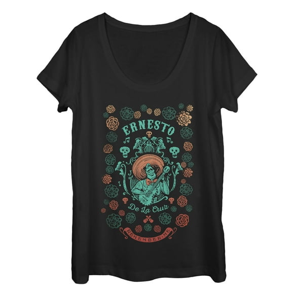 Women's Coco Ernesto de La Cruz  Scoop Neck Black Large