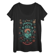 Womens Coco Ernesto de La Cruz Scoop Neck Black Small