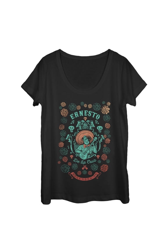 Women's Coco Ernesto de La Cruz Scoop Neck Black X Large