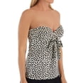 thumbnail image 1 of Women's Coco Reef U51007 Cheetah Five Way Bra Sized Tankini Swim Top (IVORY 36-38 D), 1 of 4