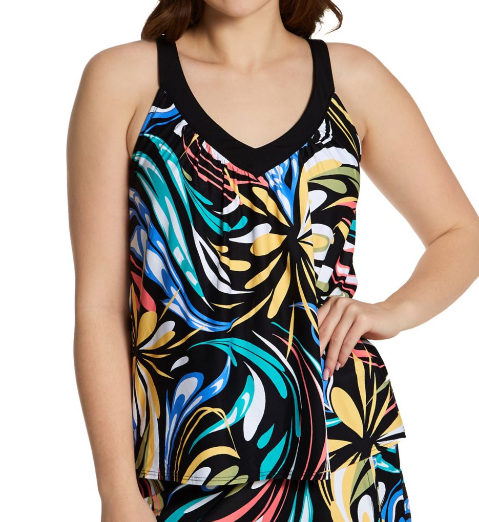Coco Reef Womens Printed Underwire Swim Top Separates