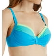 thumbnail image 1 of Women's Coco Reef U74034 Color Blocked Divine Power Swim Top (Cerulean Multi 32-34 D), 1 of 4