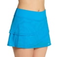 thumbnail image 1 of Women's Coco Reef U95126 Classic Solids Skirted Short Swim Bottom (True Blue S), 1 of 5