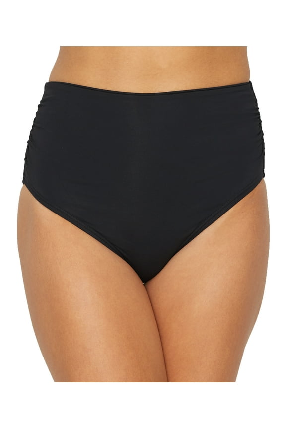 Women's Coco Reef U95208 Classic Solids Impulse Rollover Bikini Swim Bottom (Black XL)